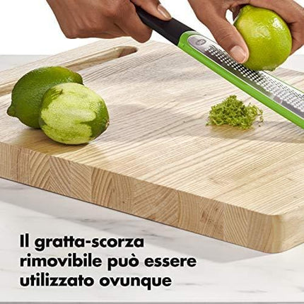 OXO Etched Box Grater with Removable Zester, One size, Steel