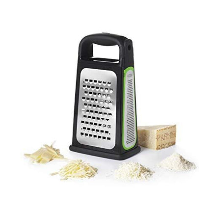 OXO Etched Box Grater with Removable Zester, One size, Steel