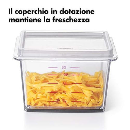 OXO Etched Box Grater with Removable Zester, One size, Steel