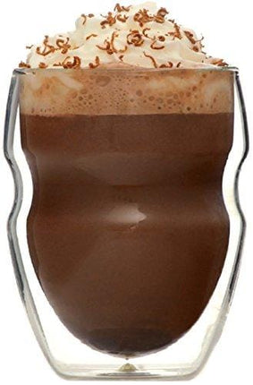 Ozeri Serafino Double Wall Insulated Beverage and Coffee Glasses, 8-Ounce, Set of 4