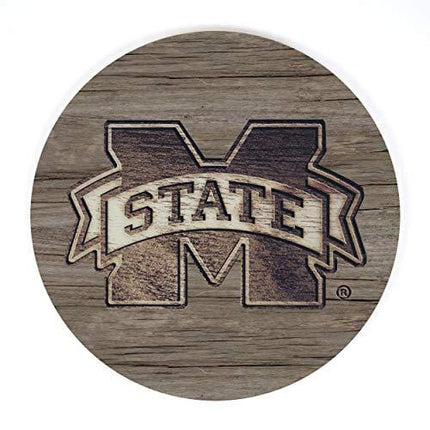 P. Graham Dunn Mississippi State University NCAA Team Logo 17 x 17 Wood Barrel Top Sign