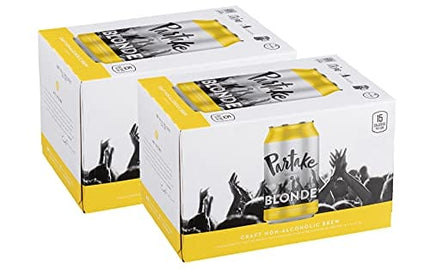 Partake Brewing Non Alcoholic Craft Brew, Blonde, 12 Pack - 12 Ounce Cans, Low Calorie, All Natural Ingredients
