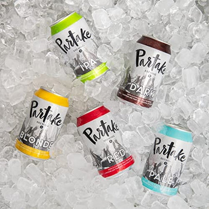 Partake Brewing Non Alcoholic Craft Brew, Discovery Pack, 6 Pack - 12 Ounce Cans, Low Carb, Low Calorie, All Natural Ingredients