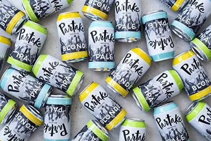 Partake Brewing Non Alcoholic Craft Brew, Pale Ale, 24 Pack - 12 Ounce Cans, Low Calorie, All Natural Ingredients