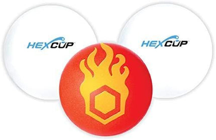 PartyPongTables.com Reusable HEXCUP Beer Pong Party Cup Set by PartyPong - 22 Cups & 3 Balls