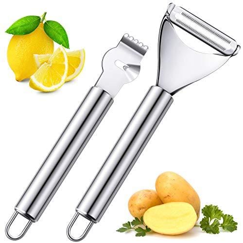Manual Potato Peeler Hand-Held Stainless Steel Blade Peeler Portable Fruit  Vegetable Peeler Tool with Container for Kitchen