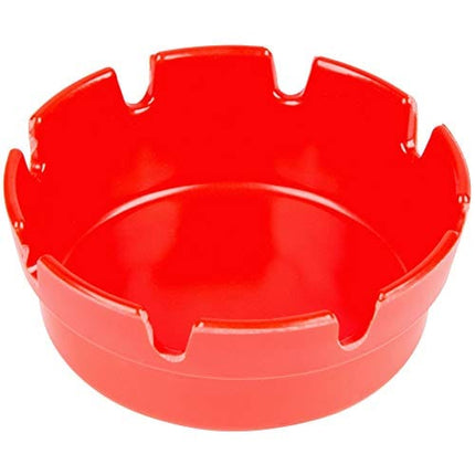 4" Ashtrays Assorted - Pack of 4ct (2 Black and 2 Red)