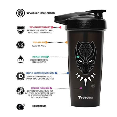 Performa Activ 28 oz. Shaker Cup Gym Bottle - Performa Panther