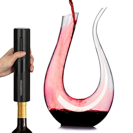 Wine Decanter Gift - Decanter for Wine,Crystal Swan Decanter Gifts for Couple,Double aeration,Birthday Gift for Woman,Wedding gifts
