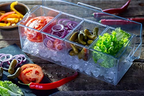 Pikanty - Condiment Server with Removable Containers and Lids