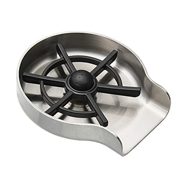 POKIM Glass Rinser for Kitchen Sink Stainless Steel Bottle Washer for Bar Sink Brushed Nickel High Pressure Rinse Cup Cleaner Accessories Solid 304 SUS Mode Replacement