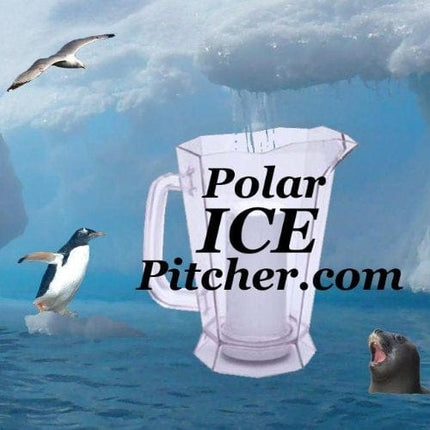 Polar ICE Pitcher with Aluminum Polar ICE Chamber (Crystal Clear/Brushed Aluminum Ice Chamber)