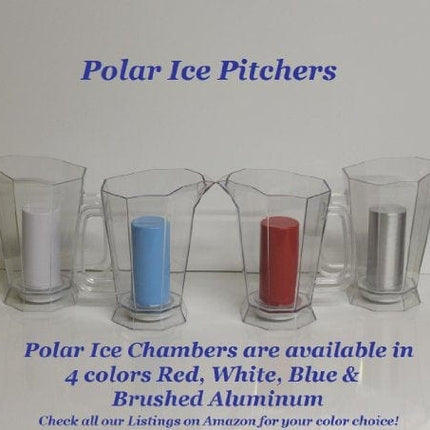 Polar ICE Pitcher with Aluminum Polar ICE Chamber (Crystal Clear/Brushed Aluminum Ice Chamber)