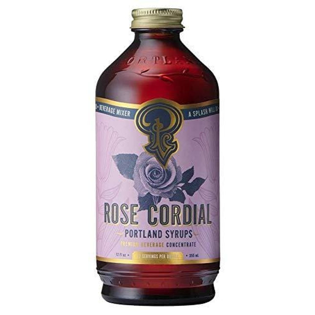 Portland Syrups Rose Cordial Syrup (12 Fl Oz (Pack of 1))
