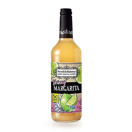 Powell & Mahoney Craft Cocktail Mixers - Skinny Margarita 50 Calories - NA Cocktail Mix - Free from Artificial Sweeteners and Flavors - 25.36 oz - Non-GMO