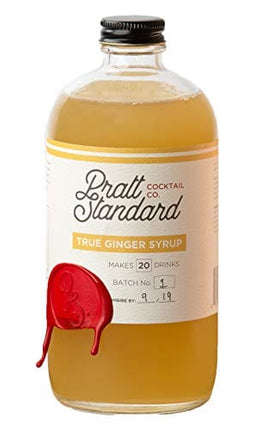 Pratt Standard Cocktail Company, Authentic Ginger Syrup for Cocktails, Non-Alcoholic Mixer , 16 Fl Oz , Pack of 1.