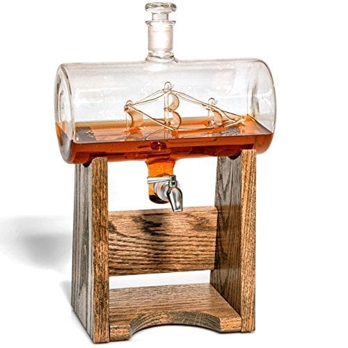 Bourbon Whiskey Decanter - 1150ml Liquor Dispenser for Rum, Vodka, Win –  Advanced Mixology