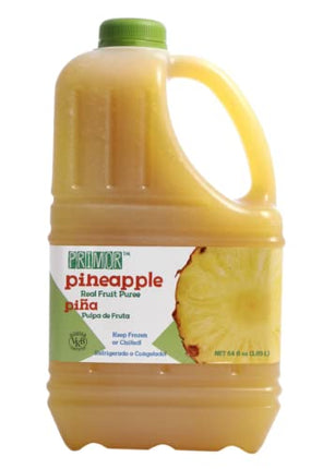 Primor Fruit Purees | Made with Real Fruit | Countless Applications: Juices, Smoothies, Cocktails, Desserts, and More - Pineapple