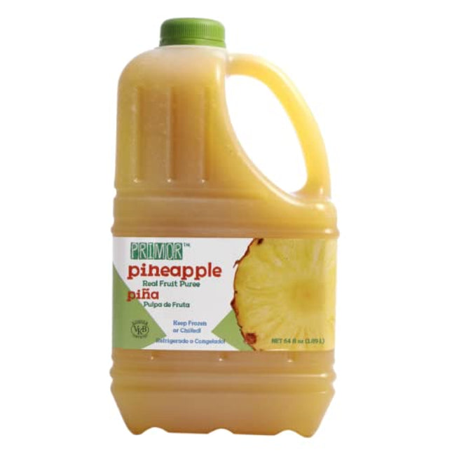 Primor Fruit Purees | Made with Real Fruit | Countless Applications: Juices, Smoothies, Cocktails, Desserts, and More - Pineapple