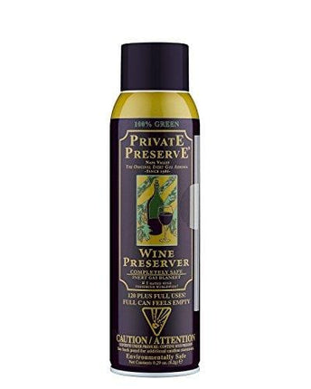 Private Preserve Wine Preservation System | 100% Green Gas Based | Suitable for all Wine, Port, Sake, Cognac, Whiskey, Fine Oil and Vinegar