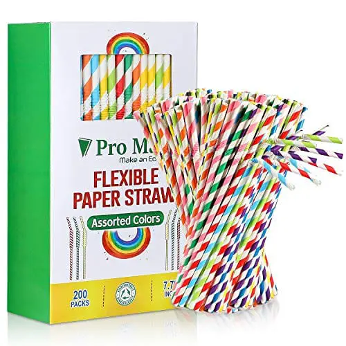100PCS Disposable Colorful Drinking Straws, Assorted Colors Flexible  Straws,12 inch Extra Long Straws Party Decorations