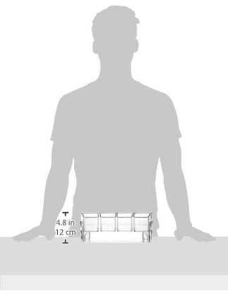 Prodyne SB-6 Condiment Bar On Ice, Clear