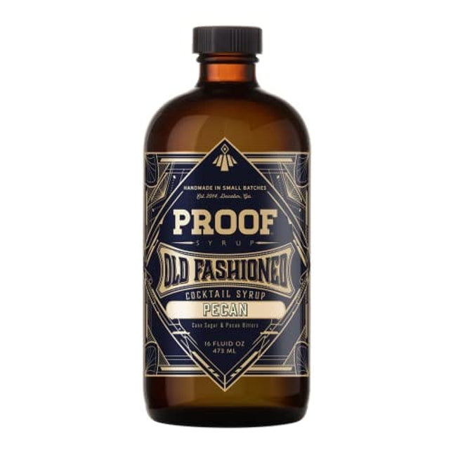 Proof Syrup Pecan Old Fashioned Cocktail Mixer (16 Ounces) | Makes 32 Cocktails | w/Real Bitters & Organic Sugar