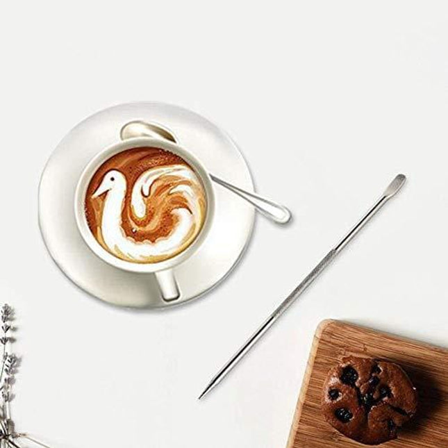 PZRT 304 Stainless Steel Coffee Art Pen Barista Cappuccino Espresso Coffee Decorating Latte Art Pen Fancy Cafe Tool