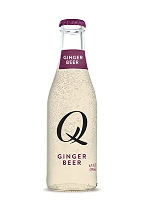 Q Mixers Premium Ginger Beer: Real Ingredients & Less Sweet , 6.7 Fl oz each, 24 Bottles