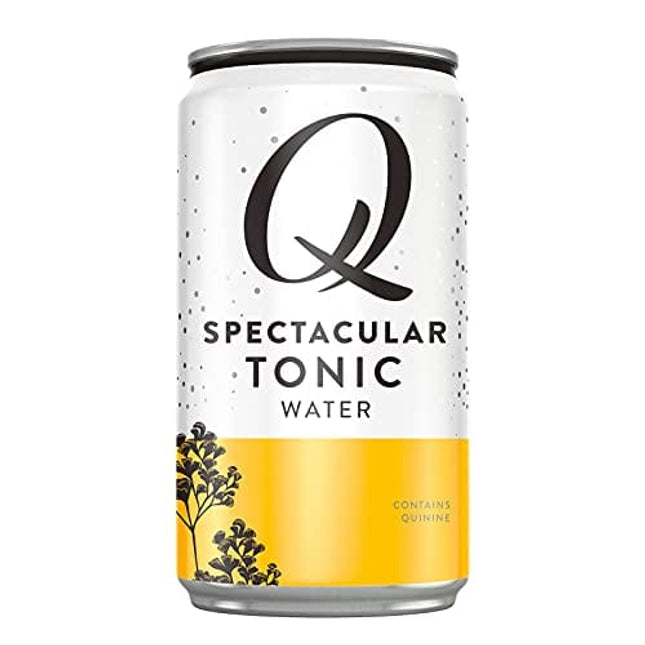 Q Mixers Tonic Water, Premium Tonic Water: Real Ingredients & Less Sweet, 7.5 Fl oz, (Only 45 Calories per Can) (Pack of 24)