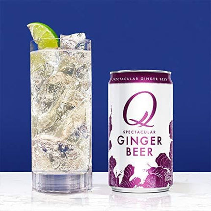 Q Mixers Ginger Beer, Premium Cocktail Mixer, 7.5 oz (12 Cans)