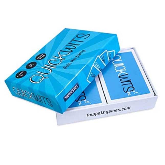 Quickwits - Fun Party Card Game for 3 to 8 Players - Social Adult Tabletop Game - Group Game Nights - Great for Office & House Parties - Play with Relatives & Friends - Hilarious NSFW Grown Up Themes