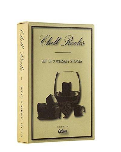 Premium Whiskey Stones Set Of 4 Geometrical Shapes Chilling Rocks Stone  Reusable Ice Cubes For Drinks With Velvet Carrying Pouch,grey