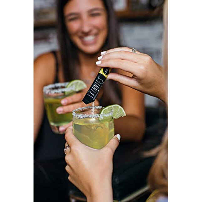 RSVP Skinnies Baja Margarita - Zero Sugar Cocktail Mixers - Gluten Free and All Natural Margarita Drink Mix for Cocktails or Mocktails (4 boxes/24 packets)