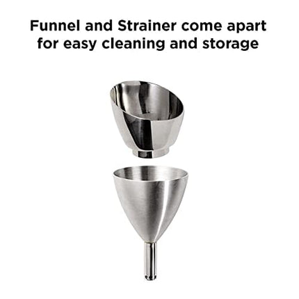 Rabbit Wine Aerator Shower Funnel with Sediment Strainer