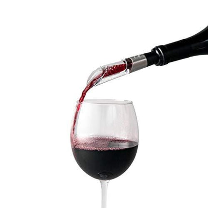 Rabbit Wine Aerator and Pourer, 1.1 x 1.1 x 5.2 inches, Clear/Stainless Steel