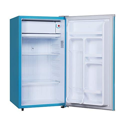RCA RFR321-FR320/8 IGLOO Mini Refrigerator, 3.2 Cu Ft Fridge, Blue