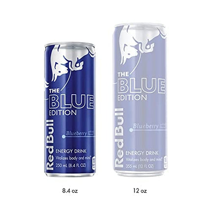 Red Bull, Blue Edition, Blueberry Energy Drink, 8.4 Fl Oz (Pack of 24)