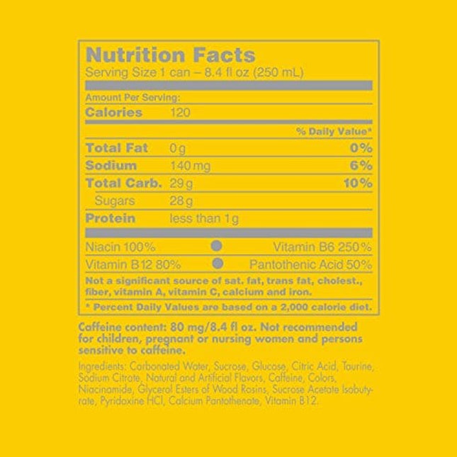 Red Bull Energy Drink, Tropical, Yellow Edition, 8.4 Fl Oz (24 Pack)