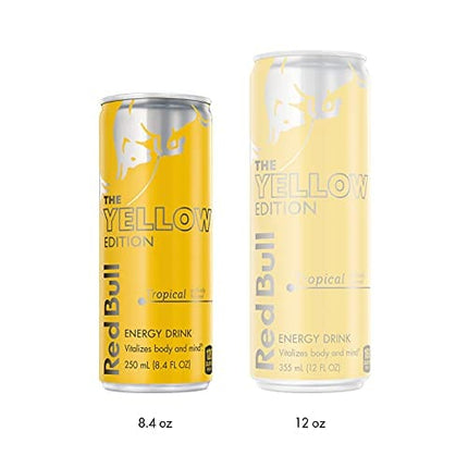 Red Bull Energy Drink, Tropical, Yellow Edition, 8.4 Fl Oz (24 Pack)