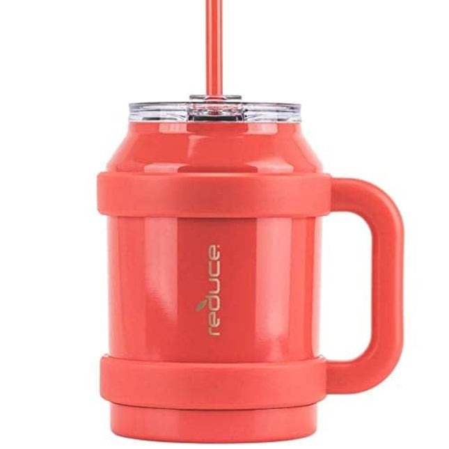 Reduce 50 oz Mug Tumbler, Stainless Steel with Handle – Keeps Drinks Cold up to 36 Hours – Sweat Proof, Dishwasher Safe, BPA Free – Cayenne, Opaque Gloss
