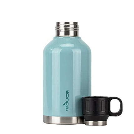 Advanced Mixology Insulated Growler, 64 oz – Up to 60 Hours Cold – Vacuum Insulated, Large Capacity for Any Adventure – Dual Opening Leak-Proof Lid, Doubles as a Cup – Eucalyptus, Opaque Gloss