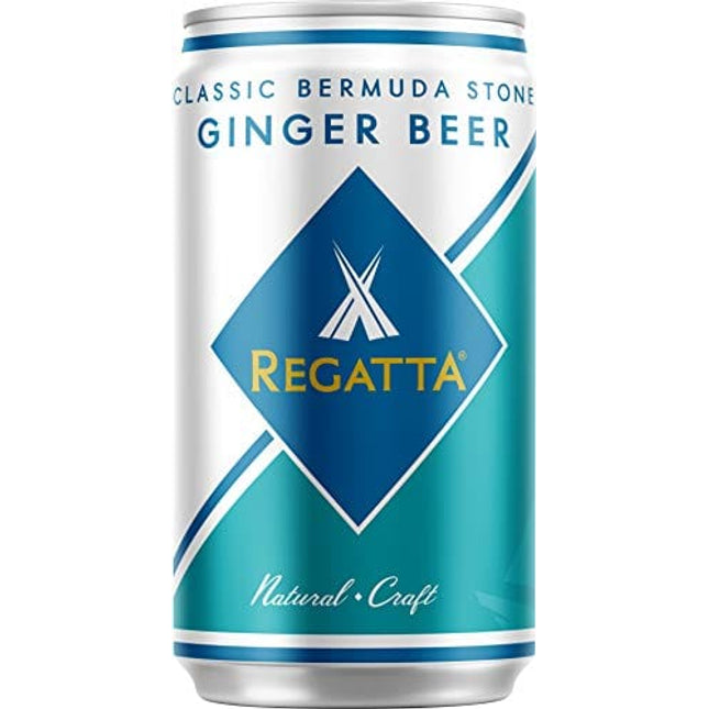 Regatta Craft Mixers, Classic Ginger Beer, All-Natural Ingredients, Non-GMO, 7.5oz, Case of 24 Sleek Cans
