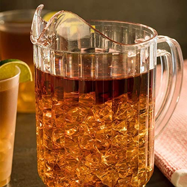 RW Base 32 Ounce Beer Pitcher, 1 Durable Restaurant Pitcher - Hard Plastic, Serve Soda, Lemonade, Juice, or Sangria, Clear Plastic Water Pitcher, For Bars, Parties, or Homes - Restaurantware