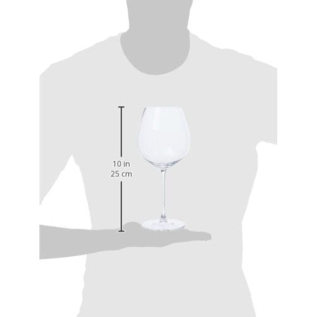 Riedel Crystal Glass Veritas Pinot Noir Wine Glasses, 2 Count (Pack of 1), Clear