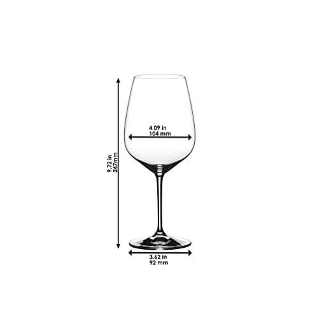 Riedel Extreme Cabernet Wine Glasses, Set of 4, Clear