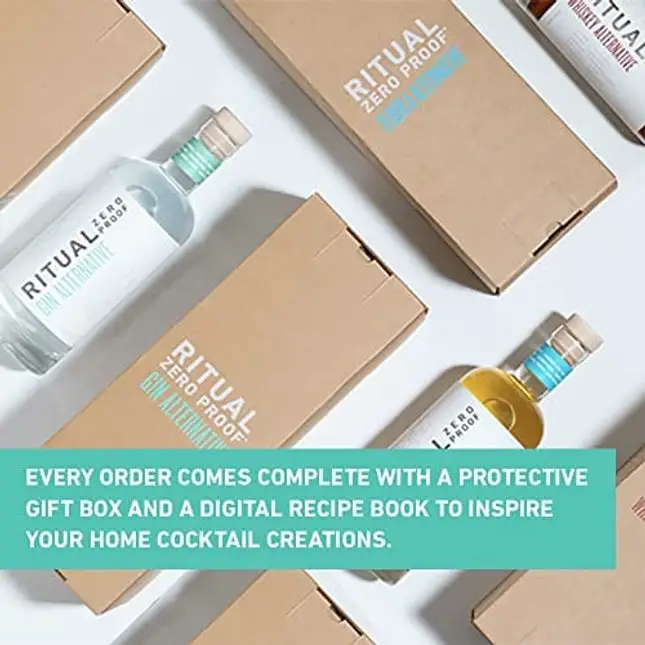Ritual Zero-Proof Tequila, Gin & Rum Alternatives | Award-Winning Non-Alcoholic Spirits | 25.4 Fl Oz (750ml) Each | Low & No Calorie | Keto, Paleo & Low Carb Diet Friendly | Alcohol Free Cocktails