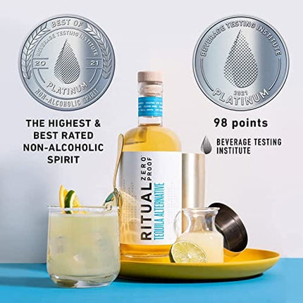 RITUAL ZERO PROOF Tequila & Whiskey Alternatives | Award-Winning Non-Alcoholic Spirits | 25.4 Fl Oz (750ml) Each | Low & No Calories | Keto, Paleo & Low Carb Diet Friendly | Alcohol Free Cocktails