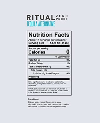 RITUAL ZERO PROOF Tequila, Whiskey, Gin & Rum Alternatives | Award-Winning Non-Alcoholic Spirits | 25.4 Fl Oz (750ml) Each | Low & No Calorie | Keto, Paleo & Low Carb Diet Friendly | Alcohol Free