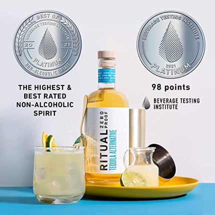 RITUAL ZERO PROOF Tequila, Whiskey, Gin & Rum Alternatives | Award-Winning Non-Alcoholic Spirits | 25.4 Fl Oz (750ml) Each | Low & No Calorie | Keto, Paleo & Low Carb Diet Friendly | Alcohol Free